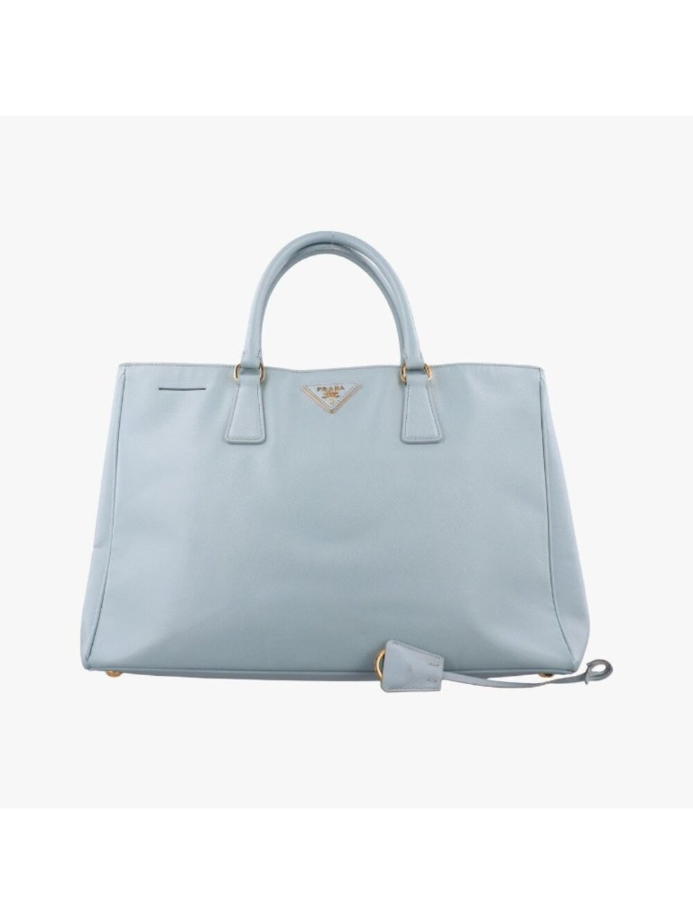 Prada Galleria Blue Saffiano Leather 14 VI Handbag
